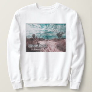 INDIANA DUNES WATERCOLOR - INDIANA VEREINIGTE STAA SWEATSHIRT