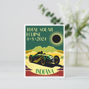 Indiana Eclipse Postkarte