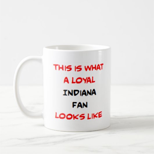 Indiana-Fan, treu Kaffeetasse (Links)