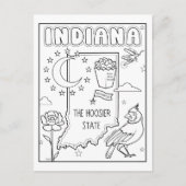 Indiana-Farbkollage Postkarte (Vorderseite)