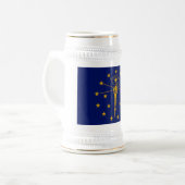INDIANA FLAG BIERGLAS (Vorderseite Links)