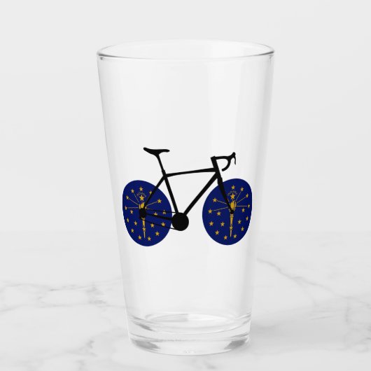 Indiana Flag Cycling Glas (Vorderseite)
