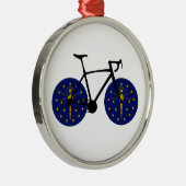 Indiana Flag Cycling Ornament Aus Metall (Rechts)
