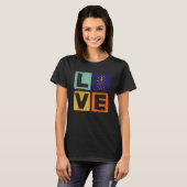 Indiana Flag  Love Indiana T-Shirt (Vorne ganz)