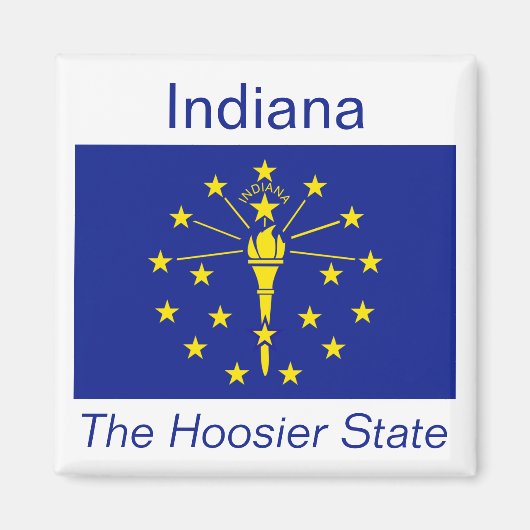 Indiana Flag Magnet (Vorne)
