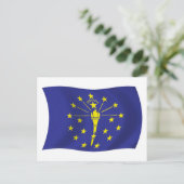 Indiana Flag Postcard Postkarte (Stehend Vorderseite)