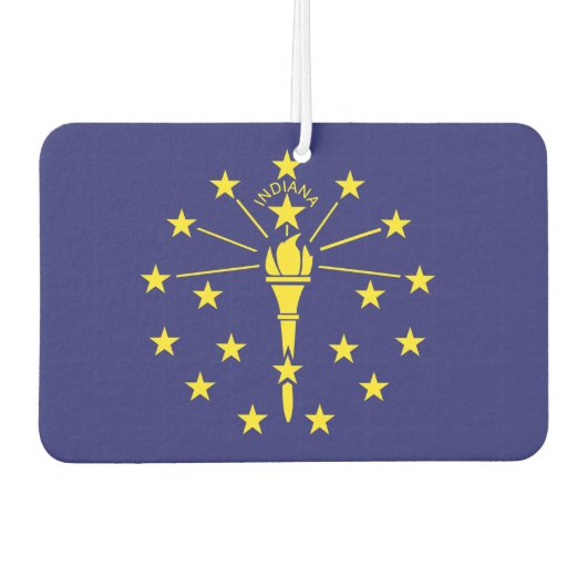 INDIANA-Flagge - Autolufterfrischer (Vorderseite)