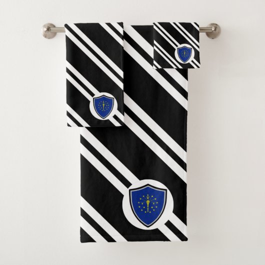 Indiana-Flagge Badhandtuch Set (Insitu)