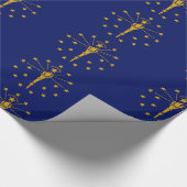 Indiana-Flagge Geschenkpapier (Ecke)