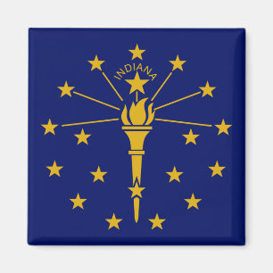 Indiana flagge & Indiana, USA - Urlaub/Sport Magnet