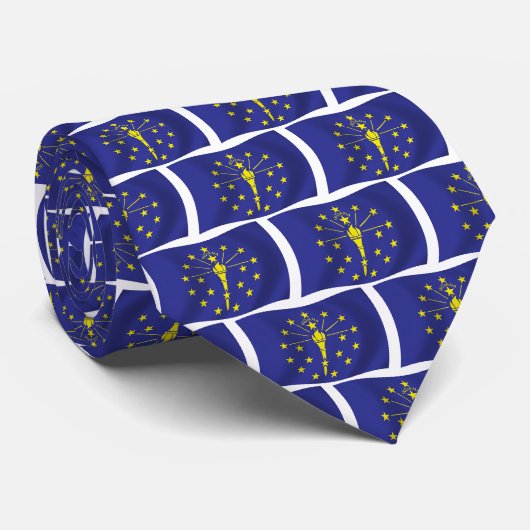 Indiana-Flagge Krawatte (Gerollt)
