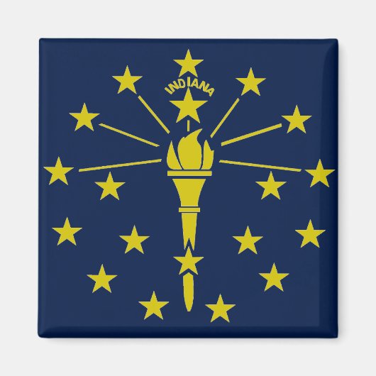 Indiana-Flagge Magnet (Vorne)