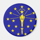 Indiana-Flagge Magnet (Vorne)