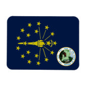 Indiana-Flagge Magnet (Horizontal)