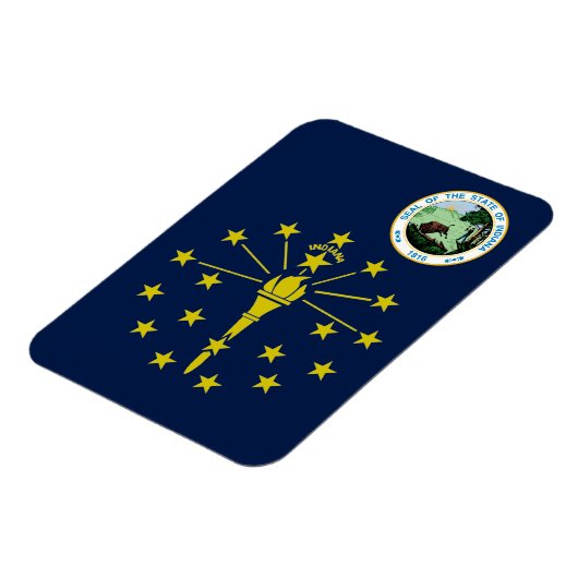 Indiana-Flagge Magnet (Linke Seite)