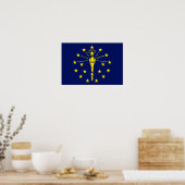 Indiana-Flagge Poster (Küche)