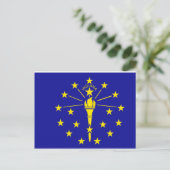 Indiana-Flagge Postkarte (Stehend Vorderseite)