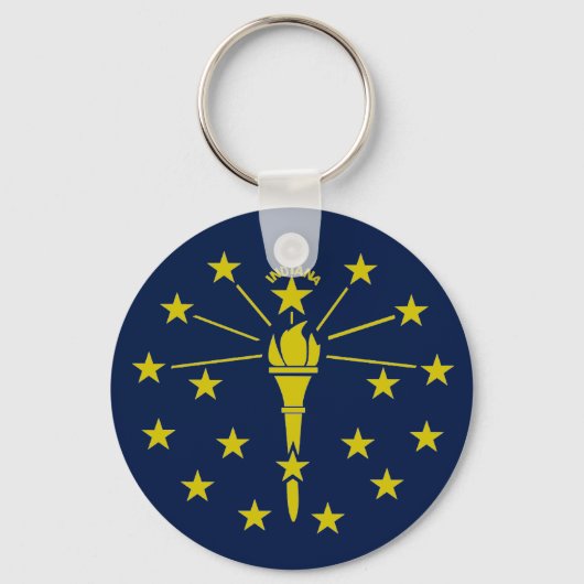 Indiana-Flagge Schlüsselanhänger (Vorderseite)
