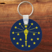 Indiana-Flagge Schlüsselanhänger (Vorderseite)