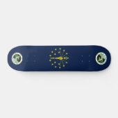 Indiana-Flagge Skateboard (Horizontal)