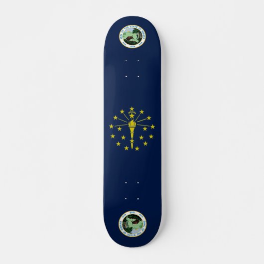 Indiana-Flagge Skateboard (Vorne)