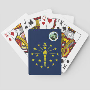 Indiana-Flagge Spielkarten