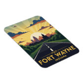 Indiana Fort Wayne Travel Magnet (Rechte Seite)