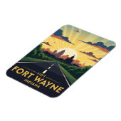Indiana Fort Wayne Travel Magnet (Linke Seite)