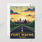 Indiana Fort Wayne Travel Postkarte (Vorne/Hinten)