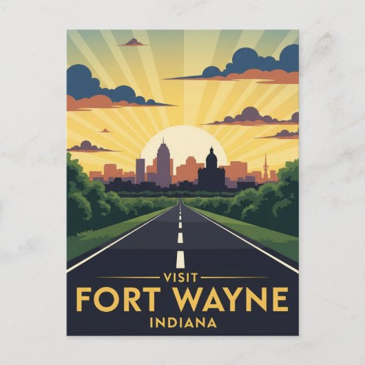 Indiana Fort Wayne Travel Postkarte (Vorderseite)