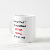 Indiana-Frau, großartig Kaffeetasse (Vorderseite Links)