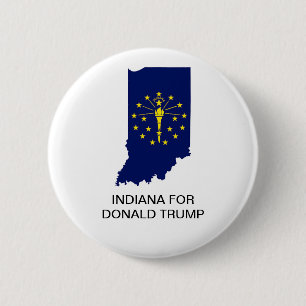 INDIANA FÜR DEN SCHALTFLÄCHER DONALD TRUMP 2020 BUTTON