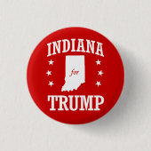INDIANA FÜR TRUMP BUTTON (Vorderseite)