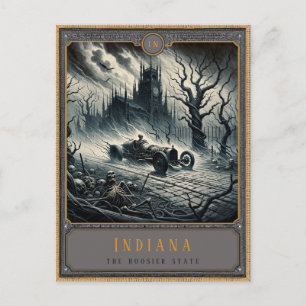 Indiana   Gothic Art Postkarte