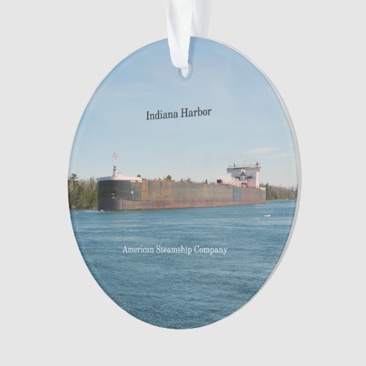 Indiana Harbor Acrylschmuck Ornament (Vorderseite)