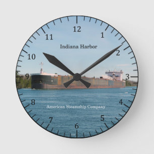 Indiana Harbor clock Runde Wanduhr