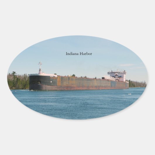 Indiana Harbour-Aufkleber Ovaler Aufkleber (Vorderseite)