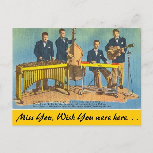 Indiana, Harlin Brothers, Indianapolis Postkarte (Vorderseite)