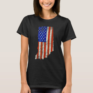 Indiana Heim Usa Flagge T-Shirt