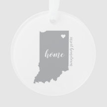 Indiana Heimat Personalisiert Ornament