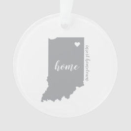 Indiana Heimat Personalisiert Ornament