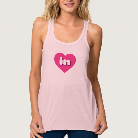 Indiana-Herz - I Liebe Tank Top (Vorderseite)