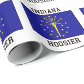 Indiana Hoosier Geschenkpapier (Rolleneckpunkt)