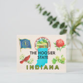 Indiana Hoosier Greeting Postcard Postkarte (Stehend Vorderseite)