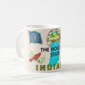 Indiana Hoosier Grußkarte Kaffeetasse (Vorderseite Links)