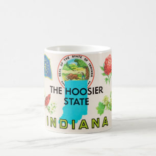 Indiana Hoosier Grußkarte Kaffeetasse