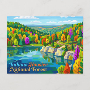 Indiana Hoosier National Forest Postkarte