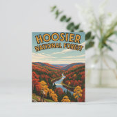 Indiana Hoosier National Forest Travel Postkarte (Stehend Vorderseite)