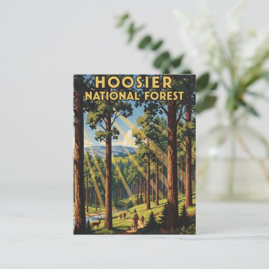 Indiana Hoosier National Forest Travel Postkarte (Stehend Vorderseite)