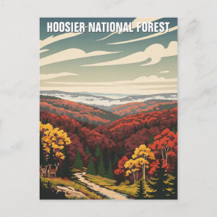 Indiana Hoosier National Forest Travel Postkarte